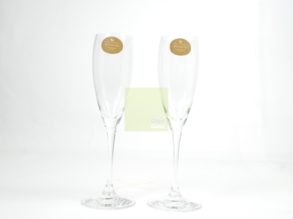 ROBERT MONDAVI by Waterford Pair of Champagne Flutes Wine Tasting Collection