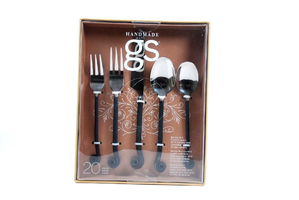  GOURMET SETTINGS Treble Clef Handmade 20 Piece 18/10 Stainless Steel Flatware Set