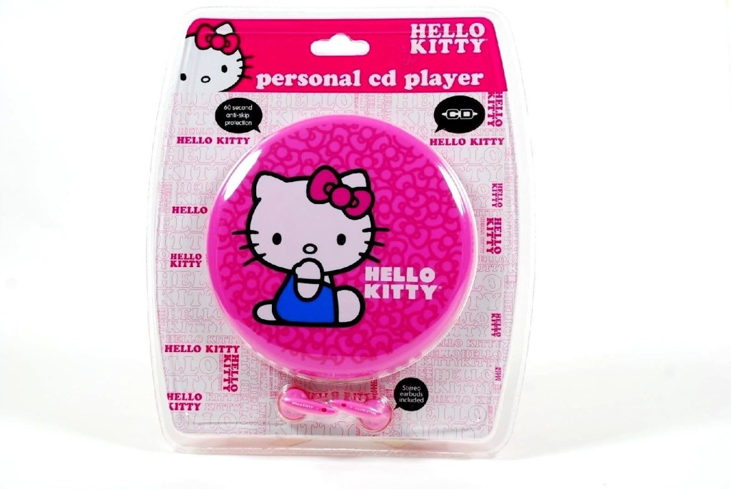 SANRIO Hello Kitty Portable Personal CD Player with Stereo Earbuds Included - Model# KT2035P