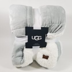 UGG Avalon OVERSIZED Super Soft Warm Throw, 60" x 70" 152 x 177cm, Glacier Grey