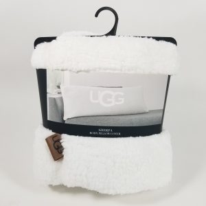 UGG SHERPA Faux Fur Warm Body Pillow Cover 20 x 54" 50cm x 137cm, Sherpa(White)