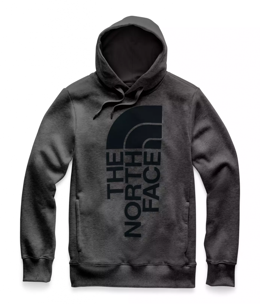 The North Face Mens Trivert Patch Pullover Hoodie TNF Dark Grey Heather